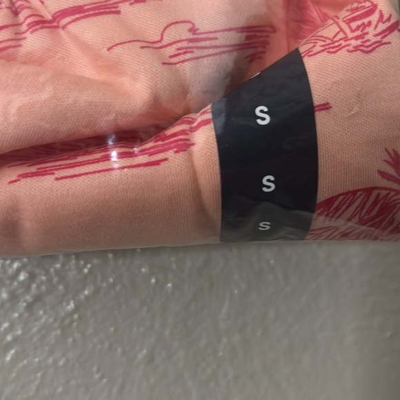 Lands End Polo Women’s Tropical Palm Peach Small - Picture 4 of 5